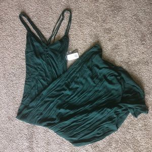 NWT Forever21 Maxi Dress Dark Green